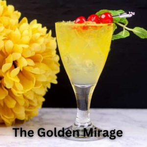 The Golden Mirage mocktail