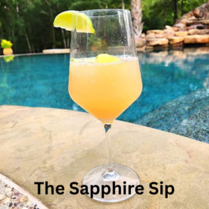 The Sapphire Sip mocktail